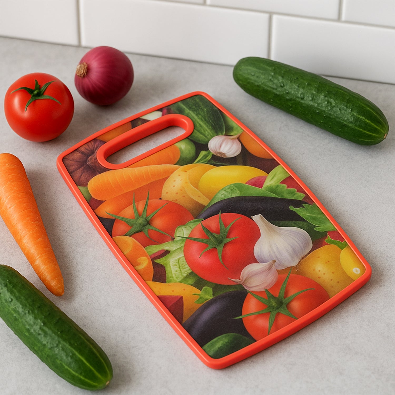 Premium Multipurpose Vegetable and Fruit Cutting Board (1 Pc) Premium Multipurpose Vegetable and Fruit Cutting Board (1 Pc)